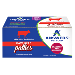 Answers Pet Food  Detailed Beef Formula for Dogs - Patties Discount Manchester