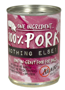 Against the Grain Nothing Else Grain Free One Ingredient 100% Pork Canned Dog Food Official Site