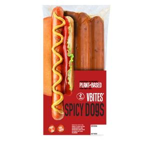 VBites Plant-Based Spicy Dogs 300g Free Shipping 100% Guaranteed