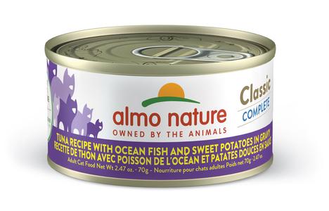 Almo Classic Complete - Tuna Recipe With Ocean Fish And Sweet Potatoes In Gravy With Paypal Free Shipping