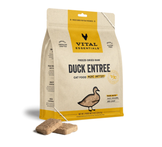 VE - Freeze-Dried Raw Duck Entrée Mini Patties Cat Food 8oz Supply Online