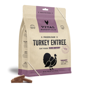 VE - Frozen Turkey Mini Patties Cat Food (Raw) 100% Authentic Sale Online