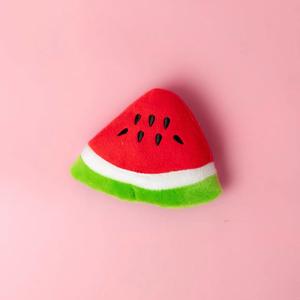 Squeaky Plush Dog Toys, Teeth Grinding & Training - Watermelon Free Shipping View