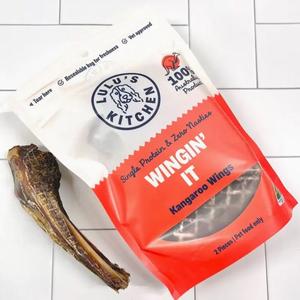 LULU'S KITCHEN Kangaroo Wings Dog Treat, 2pc Store Cheap Online