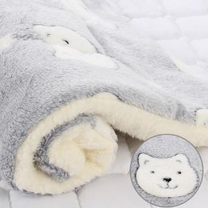 Soft Flannel Dog & Cat Bed, 2-Side & 3-Layer Thick, Warm and Cozy Pad - Bear For Sale Cheap Online