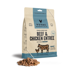 Vital Essentials  Beef & Chicken Mini Nibs Freeze Dried Cat Food, 8oz｜12oz Free Shipping Wiki