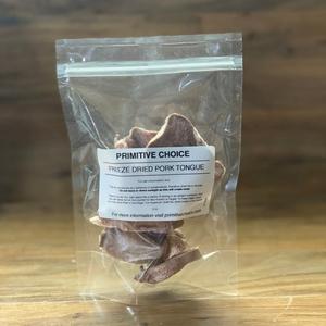 Primitive Choice Pork Tongue- Freeze-Dried Pet Treat, 2oz Low Cost Online