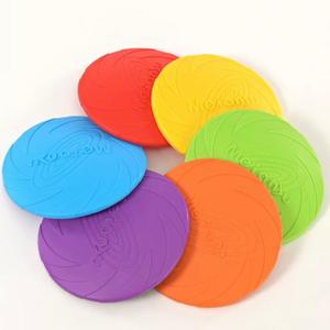 Soft Rubber Flyer Dog Toy, Fetch Interactive Toy, 3 colors Cheap Pices Authentic