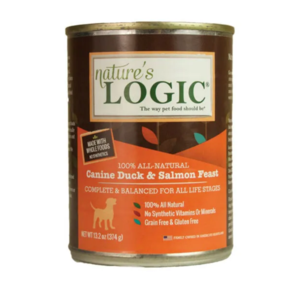 Nature's Logic Duck & Salmon Feast for Dog, 13.2oz Free Shipping Visit