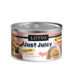 LOTUS Just Juicy Cat Can Food Pork Recipe, 5.3oz Discount Get To Buy