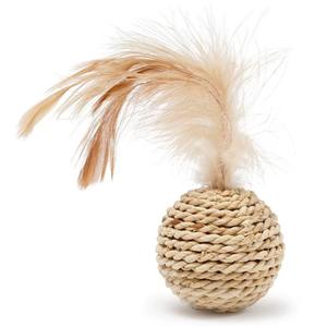 Handmade Cat Toy Rattan Balls, with Mini Bell, 2 balls Sale Latest
