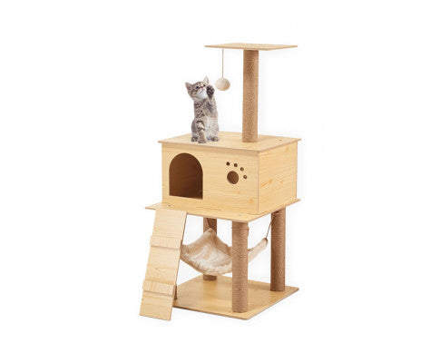 130cm Wooden Cat Tree The Cheapest Cheap Online