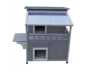 2 Story Outdoor Cat Shelter Condo with Escape Door Outlet Where Can You Find