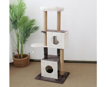 141cm Deluxe Multi-Function Three-Level Dual Cat Scratching Tree For Sale Cheap Online