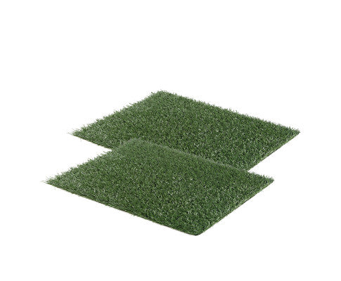 2 Grass Mat Portable Grass Potty Training Pad - 58.5cm x 46cm Buy Online Cheap