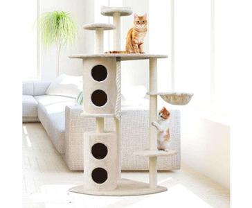 170cm XL Multi Level Cat Scratching Tower - Beige Free Shipping Low Shipping