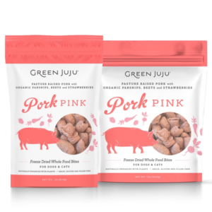 Green Juju Pork Pink Whole Food Bites, Freeze Dried Food for Dogs and Cats, 7.5oz Big Discount Online