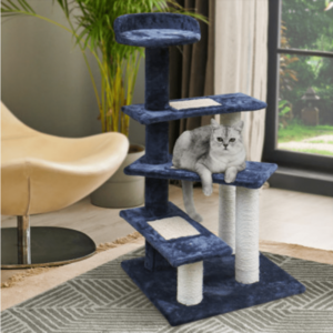 100cm Multi Level Cat Scratching Post / Tree / Pole - Grey Cheap For Cheap