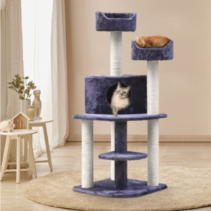 126cm Multi Level Cat Scratching Post / Tree / Pole - Grey Cheap Excellent