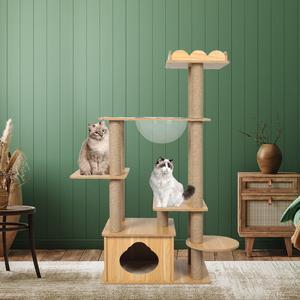 130cm Cat Scratching Post/Tree/Condo - Wood Newest Cheap Online
