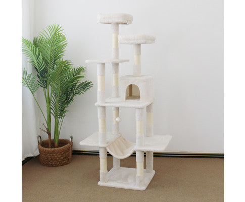 174cm Tranquility Condo Scratching Post - Beige Discount Inexpensive