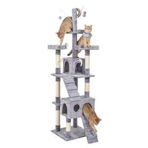 211cm Cat Scratching Post / Tree / Pole - Grey Cheap Sale Pay With Visa