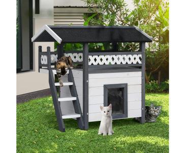 73cm OUTDOOR WOODEN DOG & CAT HOUSE Outlet Great Deals