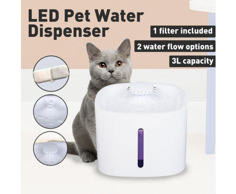 3L LED USB Pet Water Dispenser Sale Manchester Great Sale