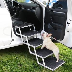 5 Steps  Adjustable Dog Ramp Free Shipping Clearance