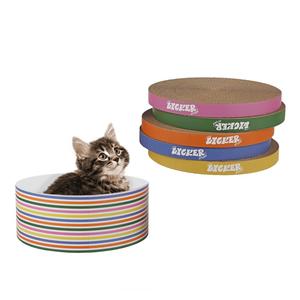 Kate Modern Patterned Cardboard Reversible Cat Scratcher Pad in Box with Catnip Cheapest Pice For Sale