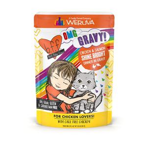 Weruva BFF OMG Gravy Chicken & Salmon Shine Bright Dinner in Gravy Cat Wet Food Outlet Low Pice