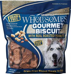 Wholesomes Gourmet Biscuits with Real Roasted Peanuts Grain Free Dog Treats Free Shipping Genuine