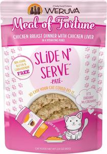 Weruva Slide N' Serve Grain Free Meal of Fortune Chicken Breast Dinner with Chicken Liver Wet Cat Food Pouch Affordable Cheap Pice