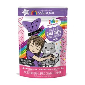 Weruva BFF Tuna & Beef Baby Cakes Recipe Pouches Wet Cat Food Outlet Find Great