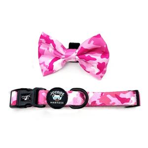 Pink Camo Collar (   free removable bowtie ) Free Shipping 2025