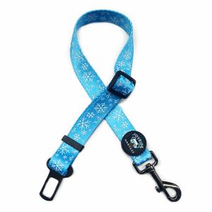Blue Snowflake Dog Safety Seat Belt Cheap Low Shipping Fee