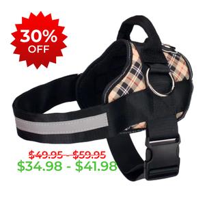 Fall Plaid Joyride Basic Essential Dog Harness 1.0 Extremely Cheap Online