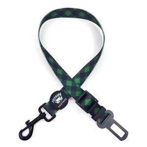 Green Plaid Dog Safety Seat Belt Exclusive Online