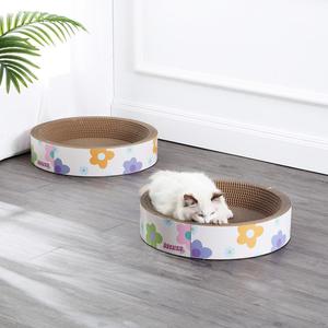Daisy Modern Cardboard Bowl Cat Scratcher with Catnip Outlet Excellent