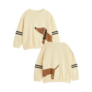 Dog Stripes Sweatshirt by Mini Rodini View For Sale