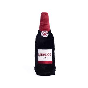 Zippy Paws Happy Hour Crusherz Bottle Dog Toy - Merlot 2025 New For Sale