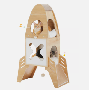 Small Rocket Ship Cat House Buy Cheap Pices