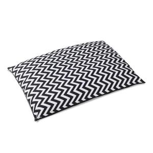 WASHABLE WAVY STRIPE HEAVY DUTY PET BED - BLACK & WHITE Pay With Paypal For Sale