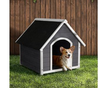 WEATHERPROOF WOODEN DOG HOUSE Visit New Sale Online