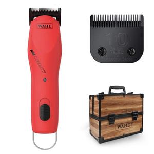 WAHL KM Cordless Clipper with Large Wooden Tool Case Free Shipping For Sale