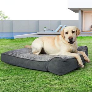 SUPERIOR SOFT DOG BED MATTRESS WITH BOLSTER - GREY Discount From China