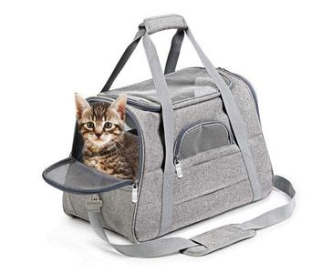 Pet Carrier for Cats and Small Dogs with Shoulder Strap Authentic