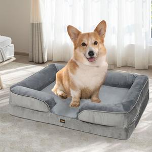 Orthopedic Removable Memory Foam Pet Bed - Grey Clearance Pick A Best
