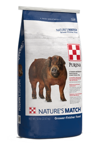 Purina Animal Nutrition  NATURE’S MATCH® GROWER-FINISHER SWINE FEED Outlet For Nice