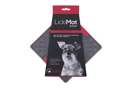 LickiMat Buddy Slow Feeder Deluxe Red Amazon Sale Online
